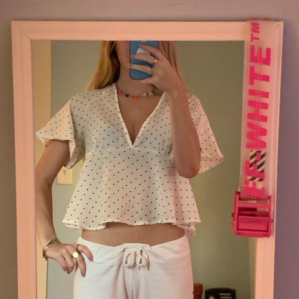 Polka dot top